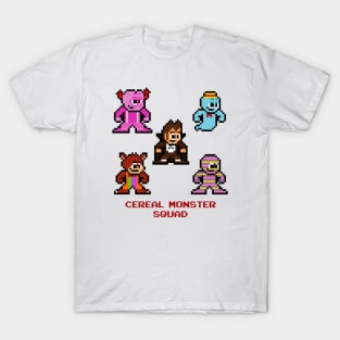 Cereal Monster Squad 8bit Pixel Art T-Shirt